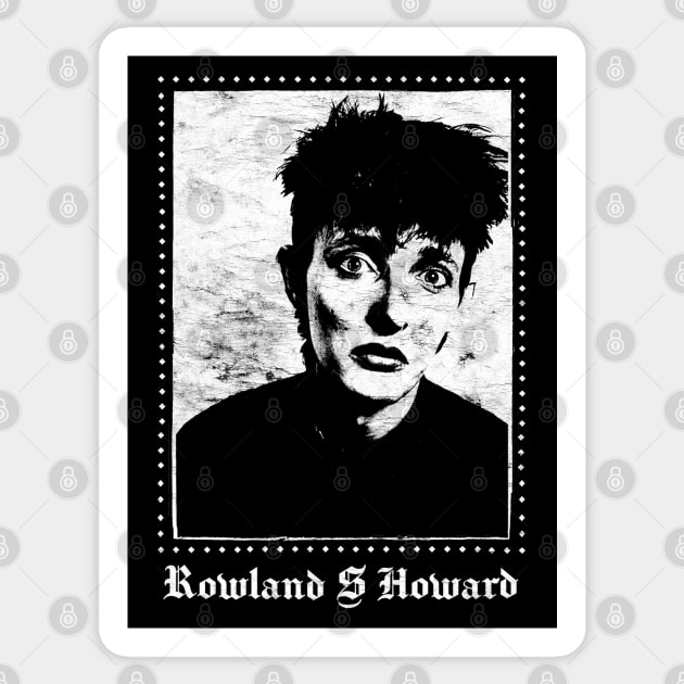 Rowland S Howard / Retro Fan Design Sticker by DankFutura